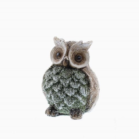 Grey Small Polyresin Owl