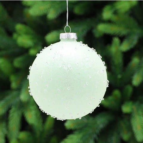Light Green Glass Bauble