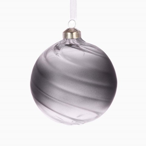 Jojo Grey Ombre Medium Glass Bauble