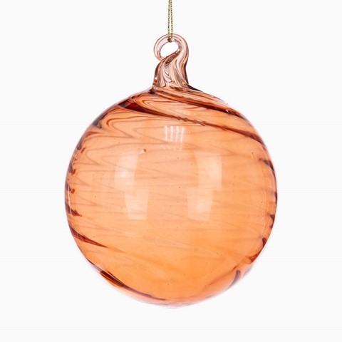 Naya Medium Orange Glass Bauble
