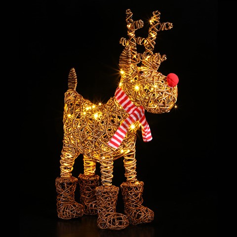 Brown Large Wicker Rudolph