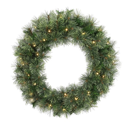 Sandringham Pine Pre Lit Wreath