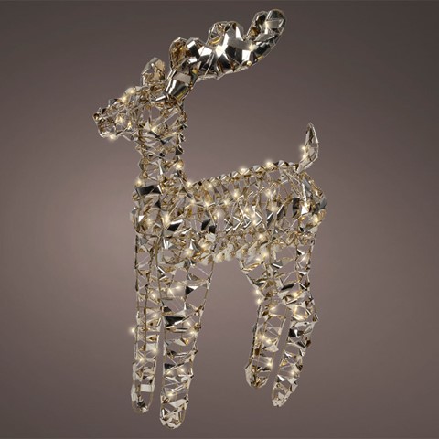 Outdoor LED Gold Reindeer