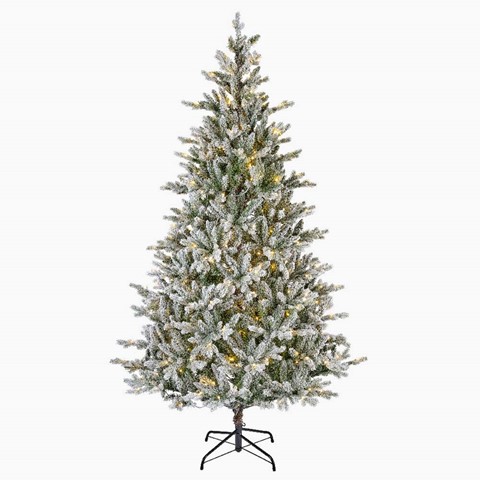 Allison Pine Snowy Pre-lit Christmas Tree 6ft9