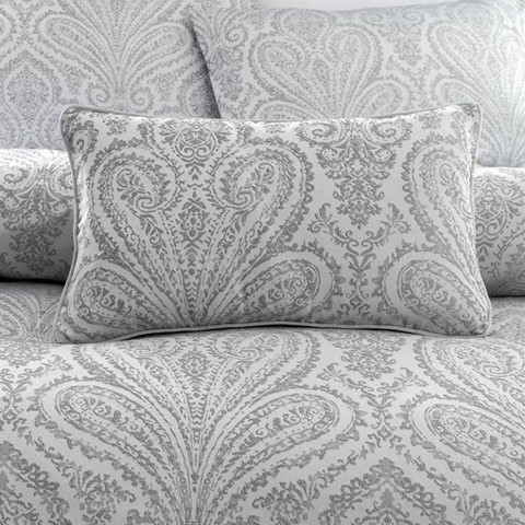 Montpellier Filled Boudoir Silver Cushion