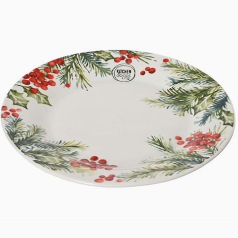 Mistletoe Pattern Breakfast Plate