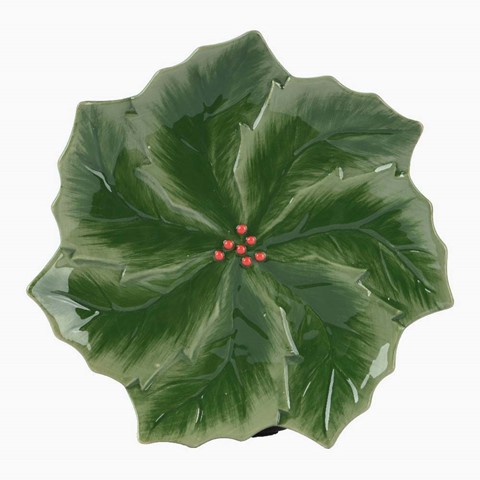 Shiny Holly Breakfast Plate
