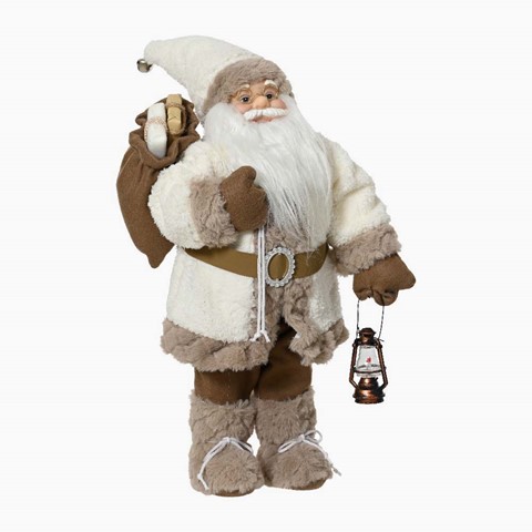 Santa With White & Bronze Coat Small