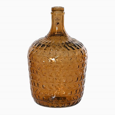 Light Brown Recycled Glass Medium Vase
