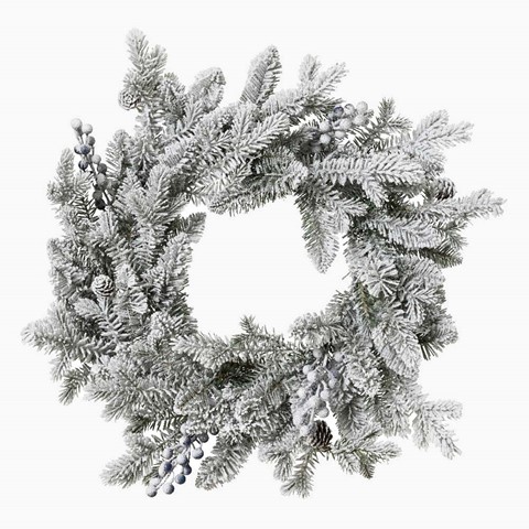 Aspen Snowy Glitter Indoor Wreath