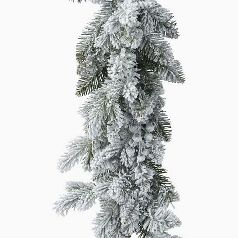 Aspen Snowy Glitter Indoor Garland