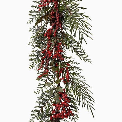 Glitter Berries Indoor Garland