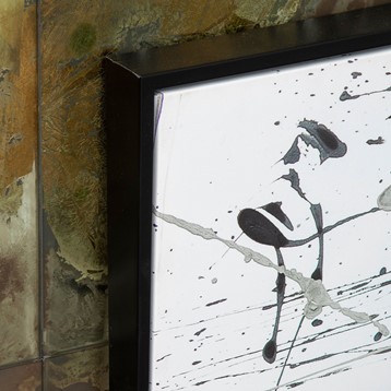 Astratto Black And White Wall Art Image