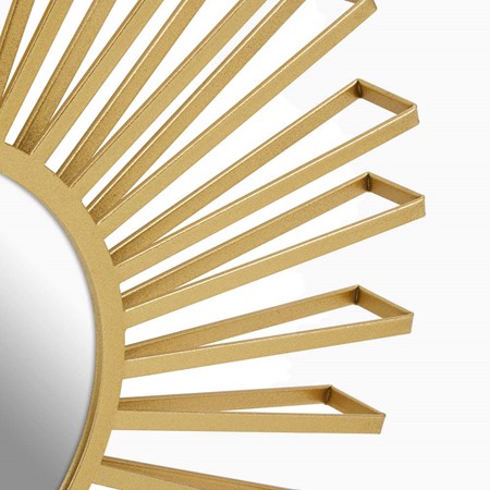 Farran Champagne Gold Sun Wall Mirror image