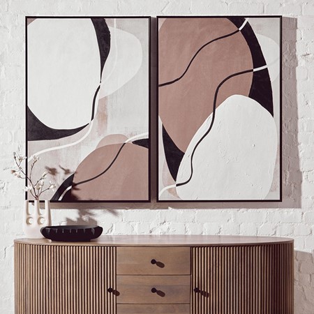 Astratto Set Of 2 Multi Colour Textured Wall primary image