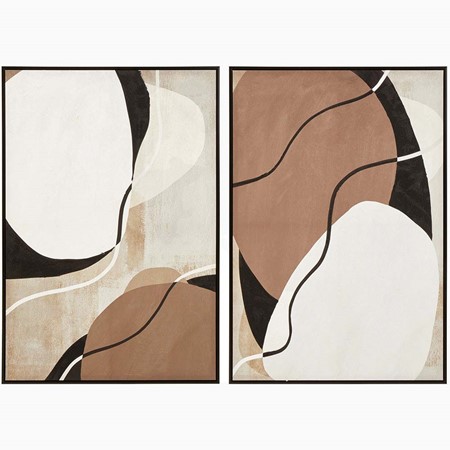 Astratto Set Of 2 Multi Colour Textured Wall image