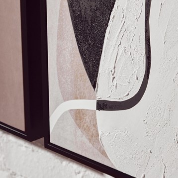 Astratto Set Of 2 Multi Colour Textured Wall Image