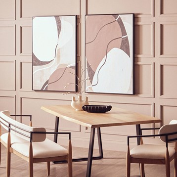 Astratto Set Of 2 Multi Colour Textured Wall Image