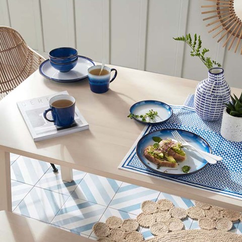 Denby Blue Haze Coupe Dinner Plate