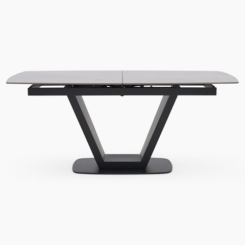 Alpha Extending Dining Table & 4 Contour Chairs Set
