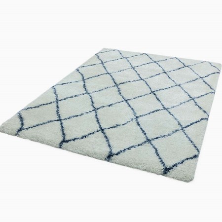Ayda Cream & Blue Rug image