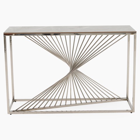 Atalanta Chrome Console Table