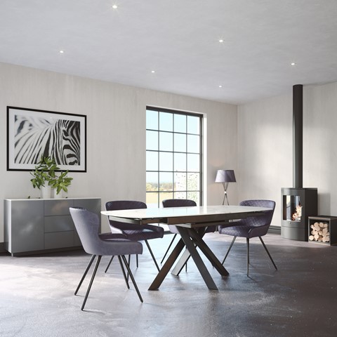 Avalon Motion Dining Table & 4 Chairs Set
