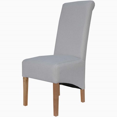 Avebury Natural Scroll Back Dining Chair