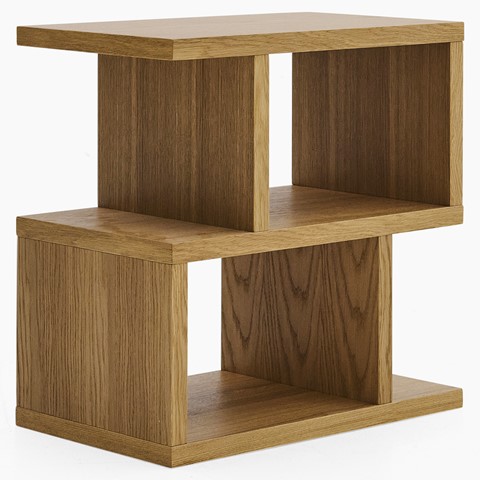 Balance Rectangular Lacquered Oak Side Table