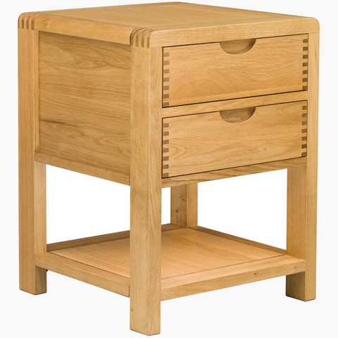 Ercol Bosco 2 Drawer Bedside Cabinet