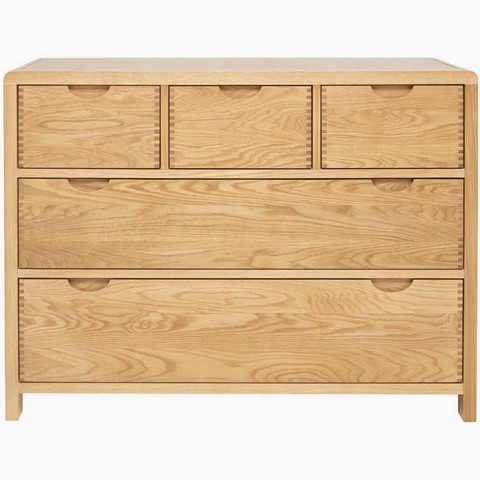 Ercol Bosco 5 Drawer Wide Chest