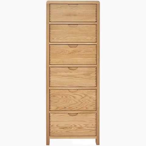 Ercol Bosco 6 Drawer Tall Chest