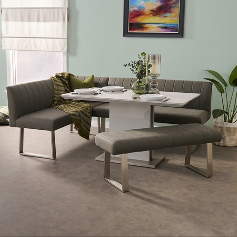 Breeze Dining Table, Corner Bench & Low Bench Set