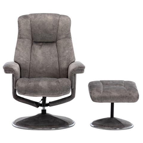 Denver Swivel Armchair & Footstool