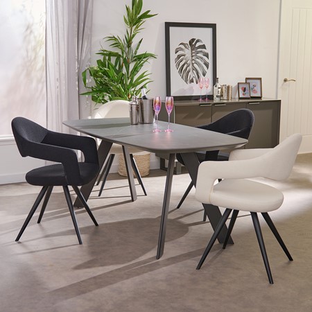 Genesis Dining Table & 4 Aria Chairs Set image