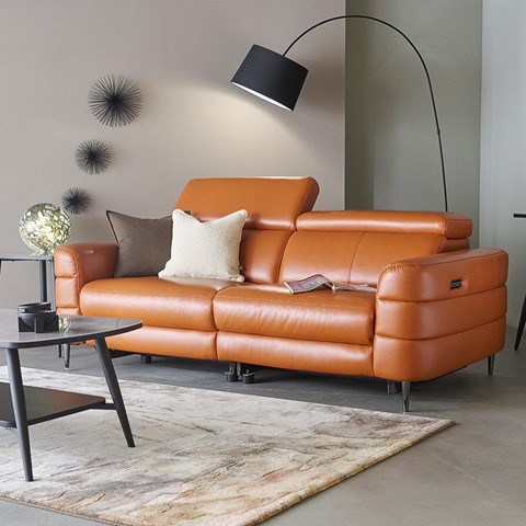 Hoy 2 Seater Sofa with Manual Headrests