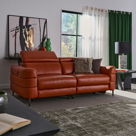 Hoy 3 Seater Sofa with Manual Headrests lifestyle image