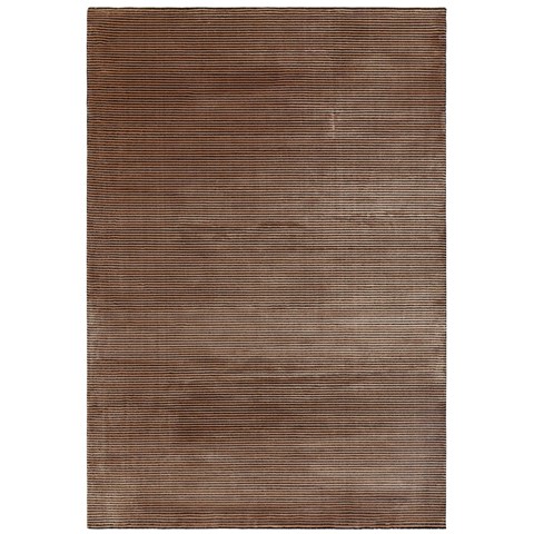 Karis Terracotta Plain Stripe Rug