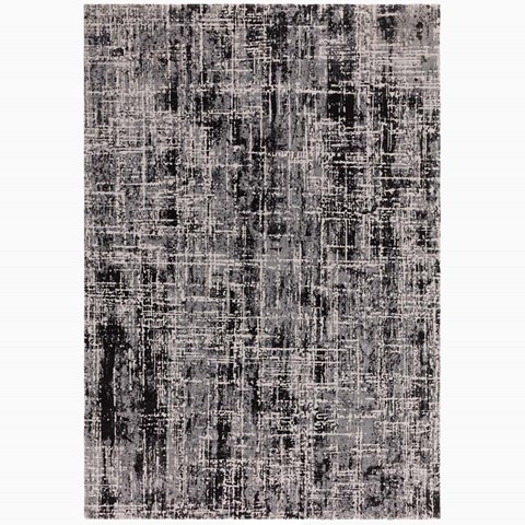 Kuza Abstract Black Rug