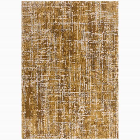 Kuza Abstract Gold Rug