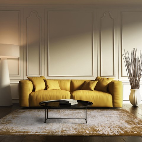 Karis Gold Border Rug