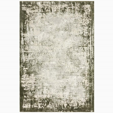 Karis Green Border Rug