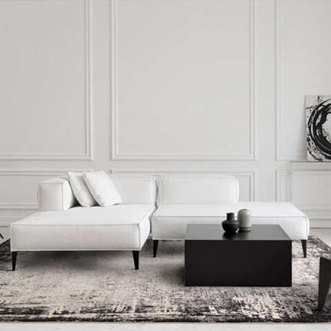 Karis Grey Border Rug