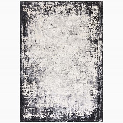 Kuza Border Grey Rug