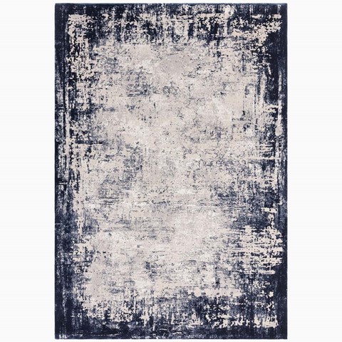 Karis Navy Border Rug