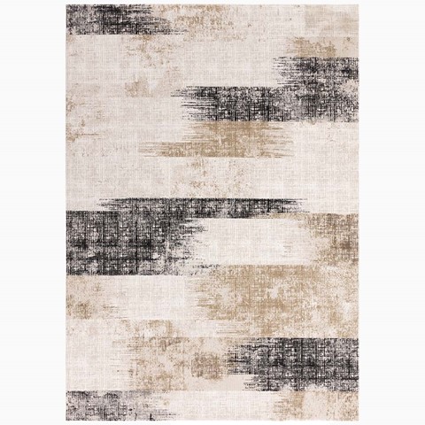 Kuza Lines Beige Rug