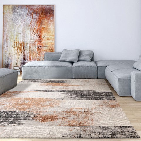 Karis Terracotta Lines Rug