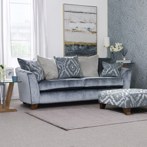 Majestic 4 Seater Pillow Back Sofa