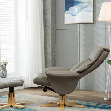 Marseille Swivel Recliner and Footstool Image