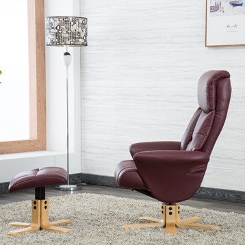 Marseille Swivel Recliner and Footstool Image